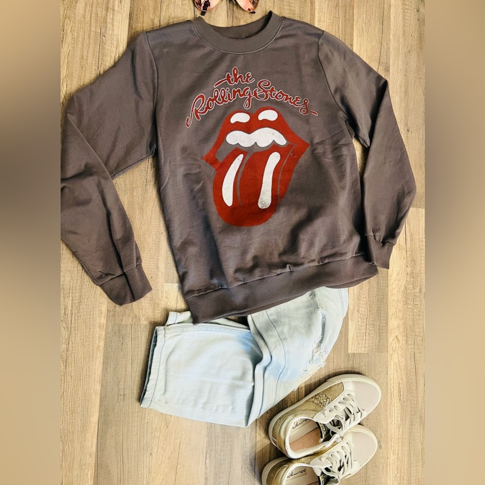 Rolling Stones Graphic Sweatshirt Sz S